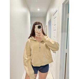 lululemon trench 1/2 zip scuba hoodie - size M/L